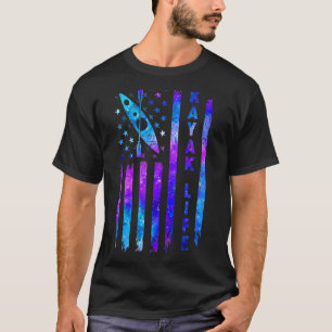 Camiseta Kayak American Flag Lake Life Kayaking Galaxy S