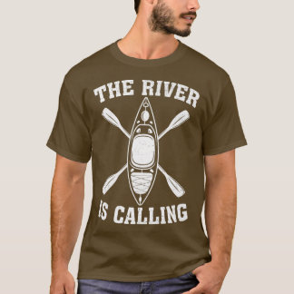 Camiseta Kayak Boat Kayaker Engraçado O Rio Chama Kaya