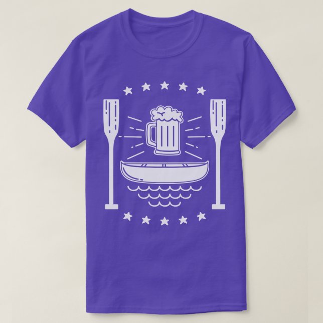 Camiseta Kayak e Beer Engraçada Canoa (Frente do Design)