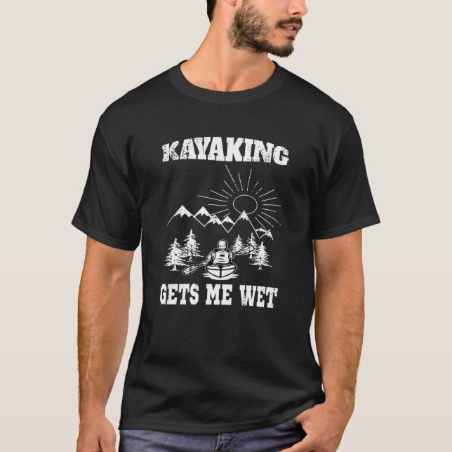 Camiseta Kayak Em Água Branca (Frente)