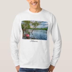 Camiseta Kayak Flutuando Em Mesa Rock Lake