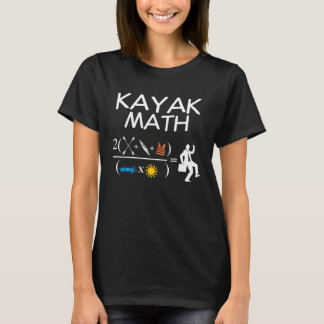 Camiseta Kayak Math Kayaking Kanuing Canoeing Paddle Boatin