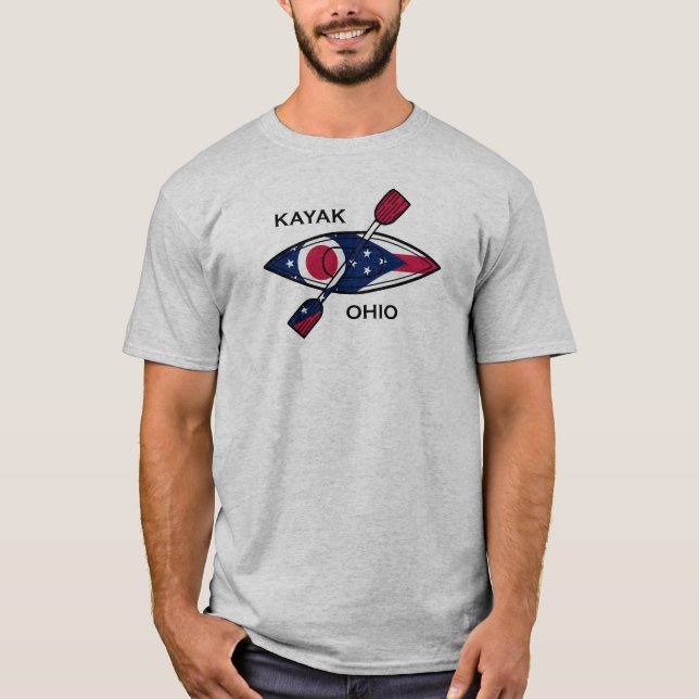Camiseta Kayak Ohio Flag (Frente)