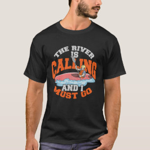Camiseta Kayak para Homens Kayaking Canoé remando Mulheres 