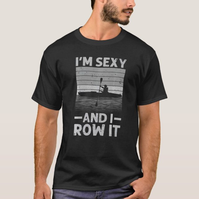 Camiseta Kayak Para Homens Mulheres A Kayaking A Remar Kaya (Frente)