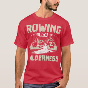 Camiseta Kayak Remando para a natureza selvagem
