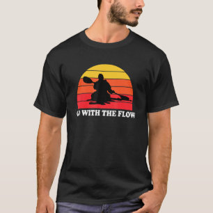 Camiseta Kayak Retro Vintage Sunset Kayaking