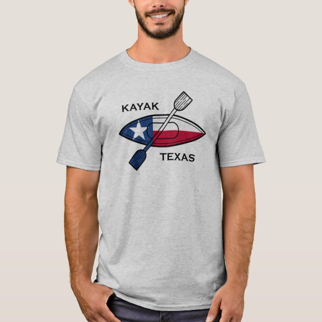 Camiseta Kayak Texas Flag (Frente)