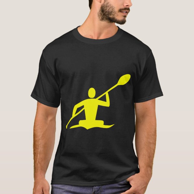 Camiseta Kayaking - amarelo (Frente)