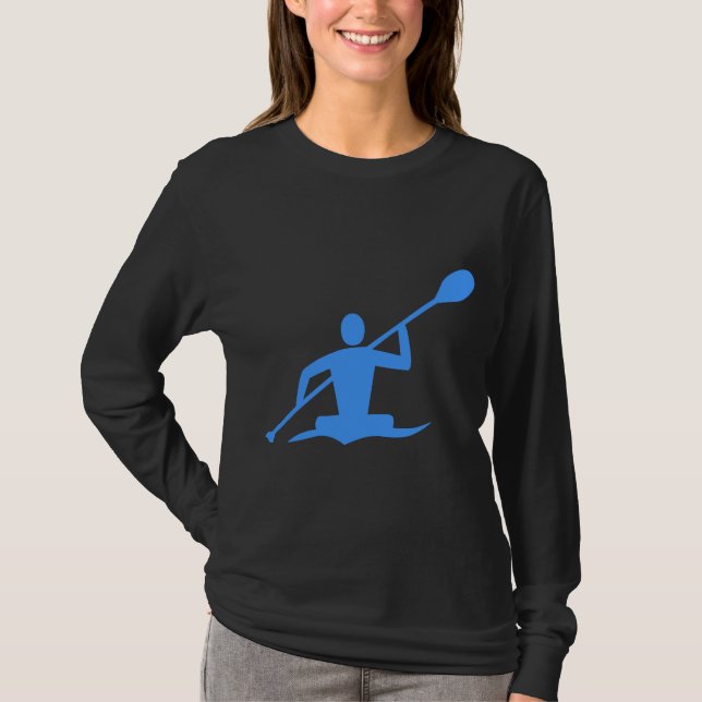 Camiseta Kayaking - Azul Bebê (Frente)