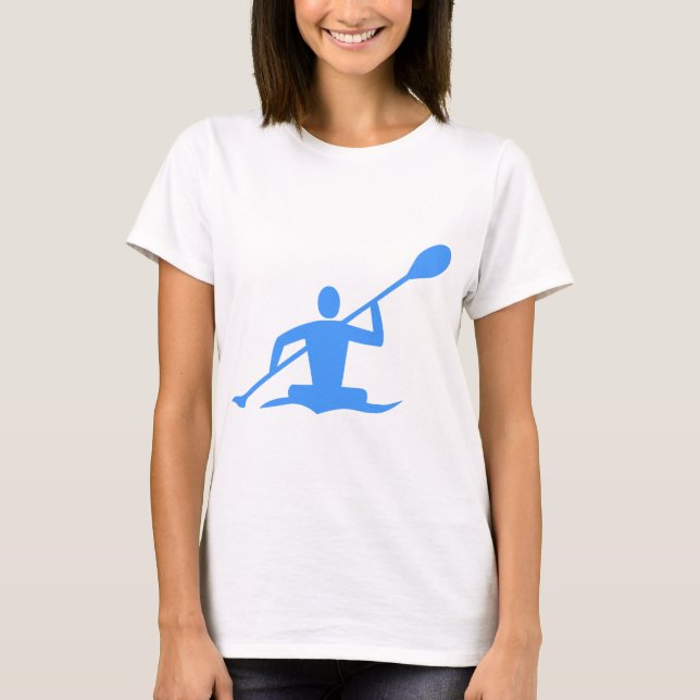 Camiseta Kayaking - Azul Bebê (Frente)