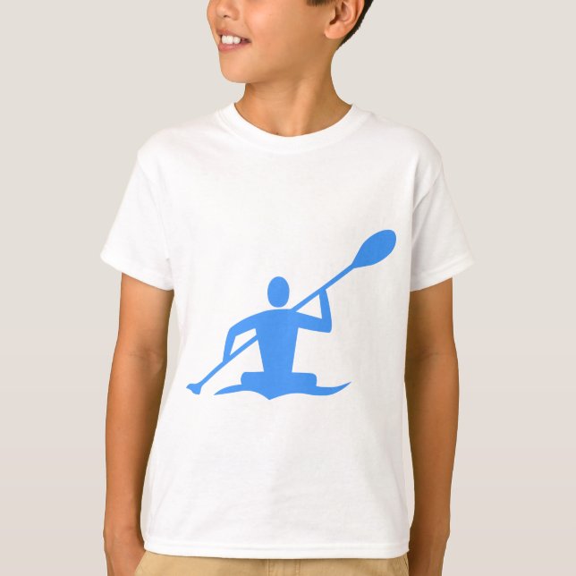Camiseta Kayaking - Azul Bebê (Frente)