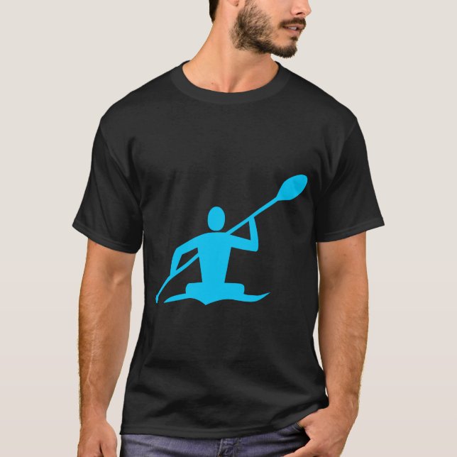 Camiseta Kayaking - azul-céu (Frente)