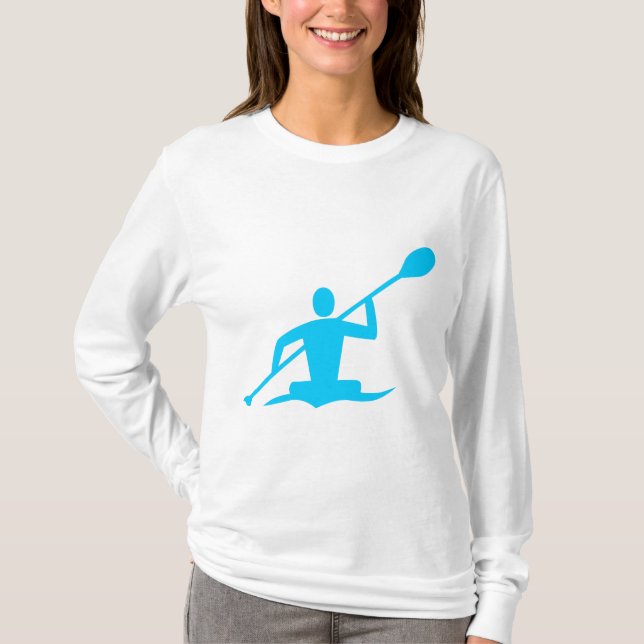 Camiseta Kayaking - Azul-Céu (Frente)