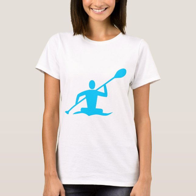 Camiseta Kayaking - Azul-Céu (Frente)