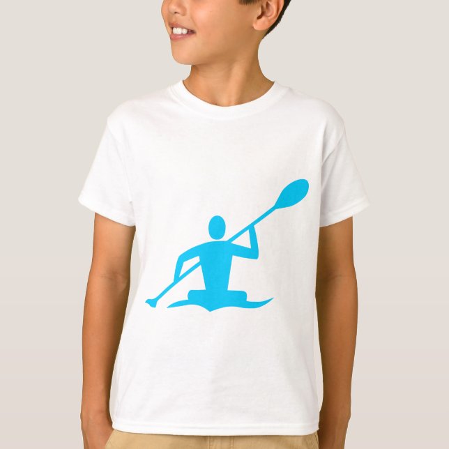 Camiseta Kayaking - Azul-Céu (Frente)