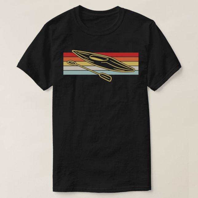 Camiseta Kayaking Canoagem Retro 1 (Frente do Design)