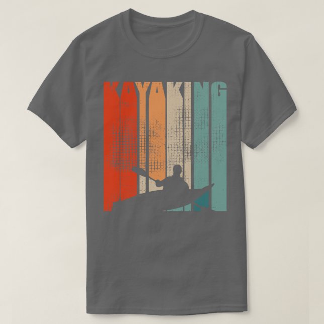 Camiseta Kayaking Canoagem Retro 2 (Frente do Design)