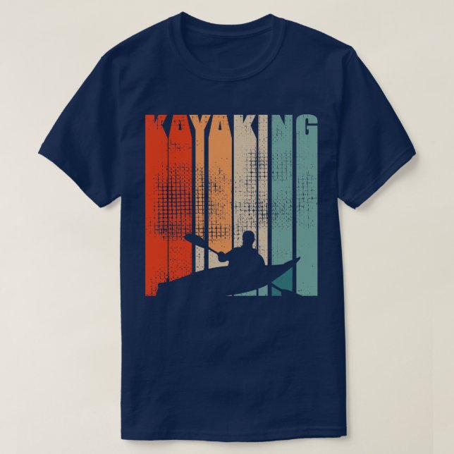 Camiseta Kayaking Canoagem Retro 3 (Frente do Design)