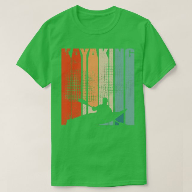 Camiseta Kayaking Canoagem Retro 3 (Frente do Design)
