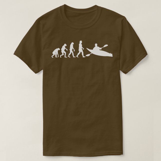 Camiseta Kayaking Canoeing Evolution 2 (Frente do Design)