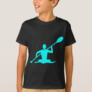 Camiseta Kayaking - ciano