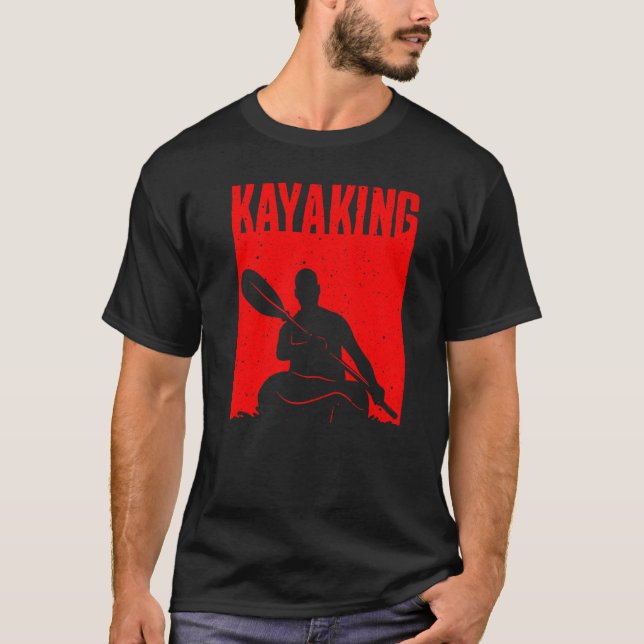 Camiseta Kayaking For Men Women Kayak Rafting Row   5 (Frente)