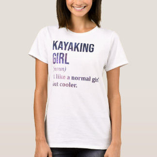 Camiseta Kayaking Girl Engraçado Cote_810