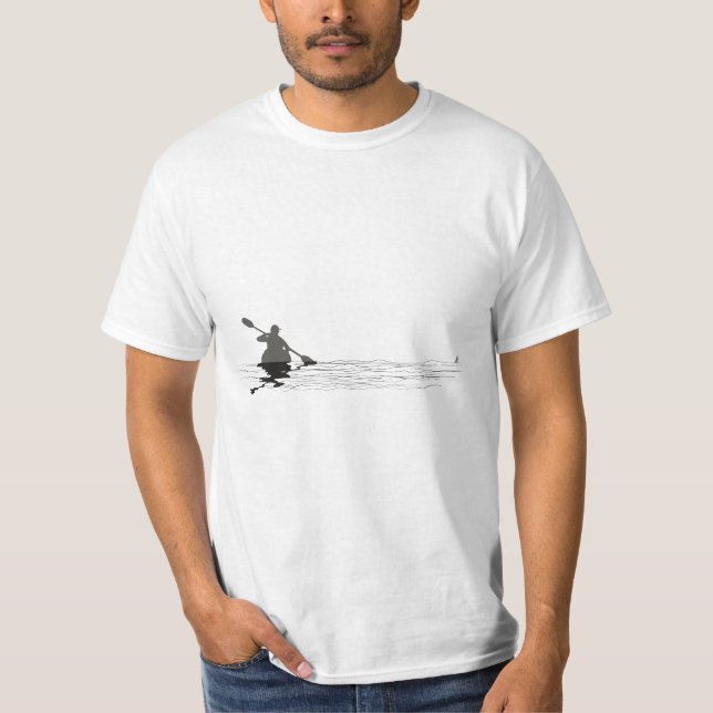 Camiseta Kayaking Graphic Kayak Silhouette Kayaker Canoe Pa (Frente)