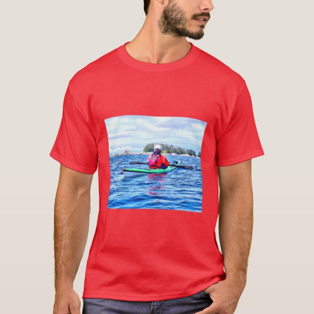 Camiseta Kayaking in the Baranof Islands in Alaska Oversize (Frente)