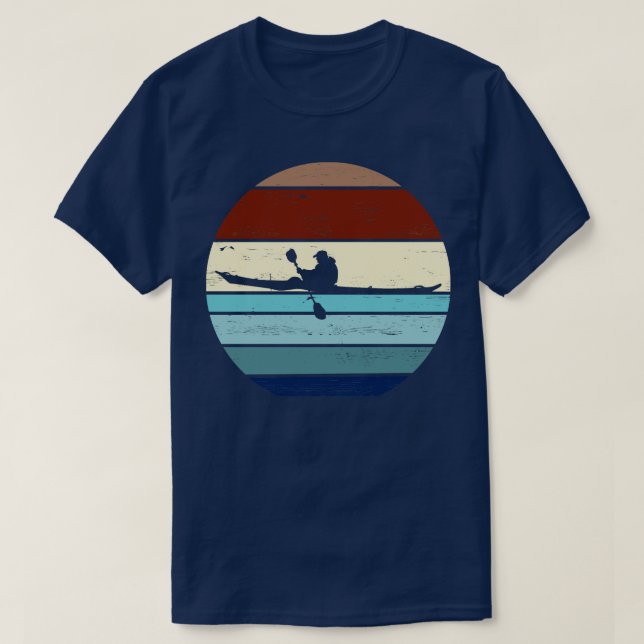 Camiseta Kayaking Kayak Yak Life Transando Canoagem (Frente do Design)