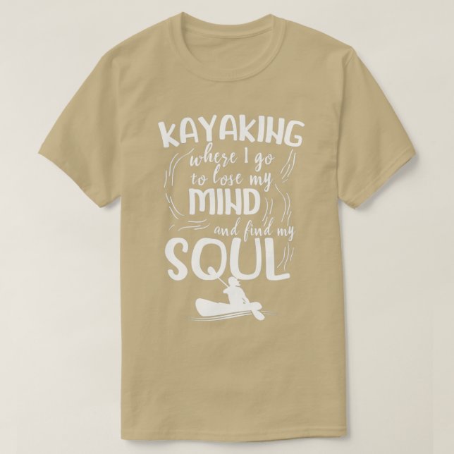 Camiseta Kayaking kayaker a remar esportes a remar torres d (Frente do Design)