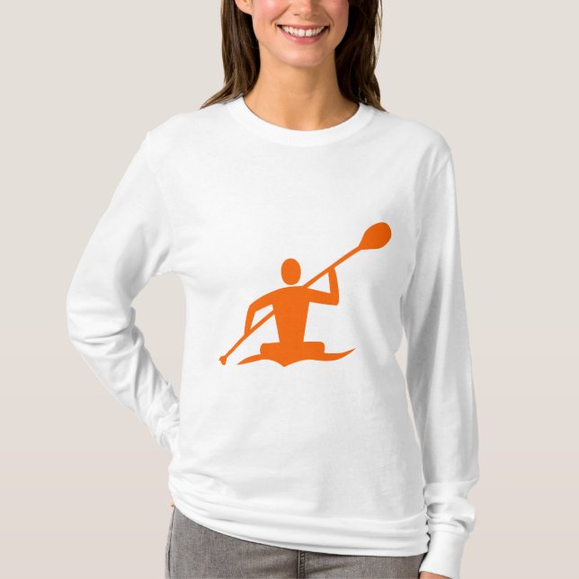 Camiseta Kayaking - Laranja (Frente)