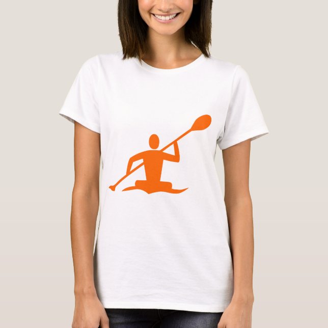 Camiseta Kayaking - Laranja (Frente)