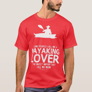 Camiseta Kayaking Lover Mãe Design Engraçado Para Presente