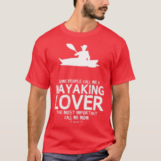 Camiseta Kayaking Lover Mãe Design Engraçado Para Presente