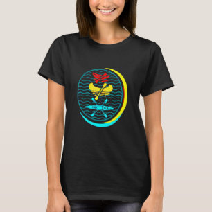 Camiseta Kayaking Me Consegue Retro Paddel Junto Kanu Padde