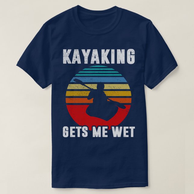 Camiseta Kayaking me dá Dia de as Bruxas engraçado de Natal (Frente do Design)