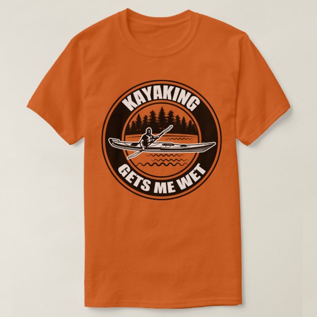 Camiseta Kayaking Me Deixa Molhado 6 (Frente do Design)