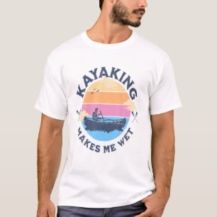 Camiseta Kayaking Me Torna Engraçada Citação Canoagem Kayak