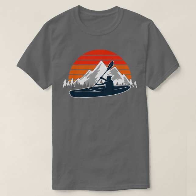 Camiseta Kayaking Paddle em Fila 1 (Frente do Design)