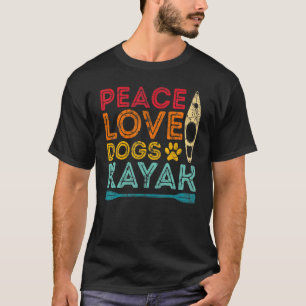 Camiseta Kayaking Peach Love Dogs Kayak