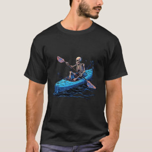 Camiseta Kayaking Skeleton Kayak Canoeing Skeleton