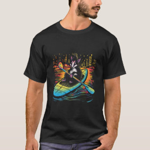 Camiseta Kayaking Skunk Kayaker Kayak Canoagem Graffi