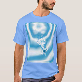 Camiseta Kayaking the Blue and White Optical Illusion Graph