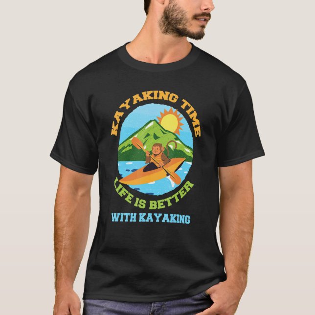 Camiseta Kayaking Time com Kayaking (Frente)
