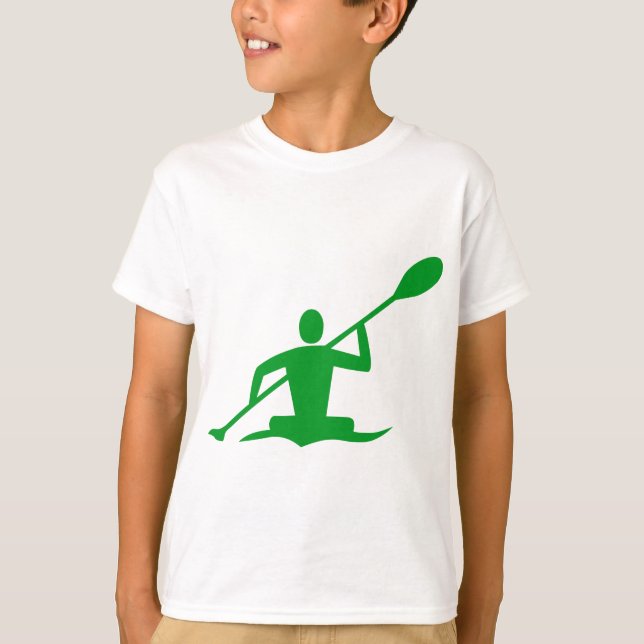 Camiseta Kayaking - Verde Grass (Frente)