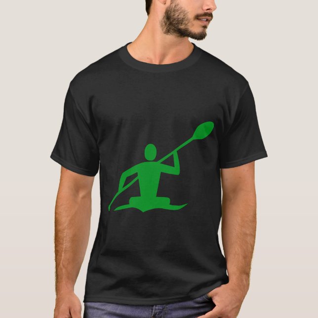 Camiseta Kayaking - Verde Grass (Frente)