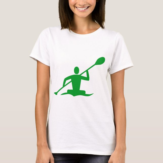 Camiseta Kayaking - Verde Grass (Frente)