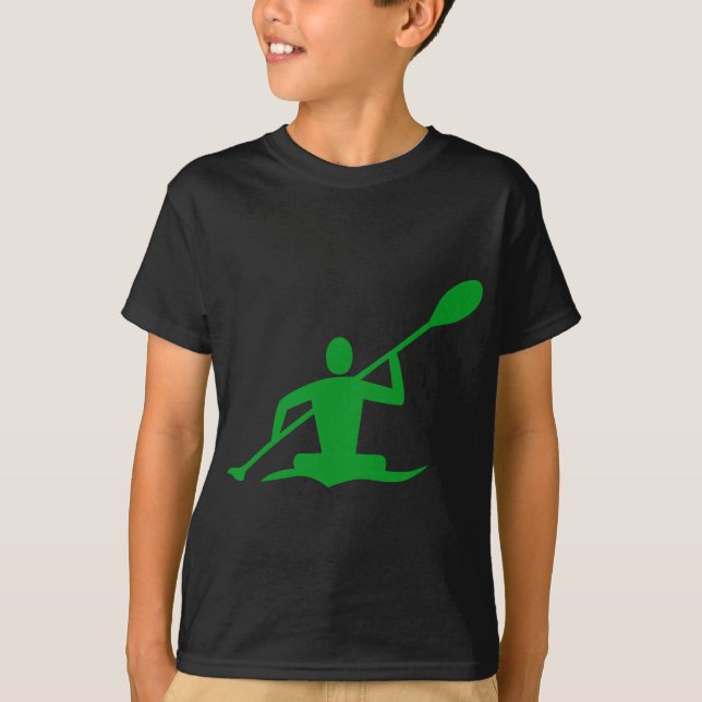 Camiseta Kayaking - Verde Grass (Frente)